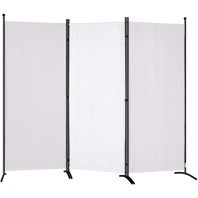 VEVOR kamerscherm 3 panelen opvouwbaar privacyscherm 89"x20.3"x72.8" wit