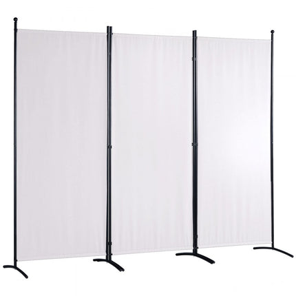 VEVOR kamerscherm 3 panelen opvouwbaar privacyscherm 89"x20.3"x72.8" wit