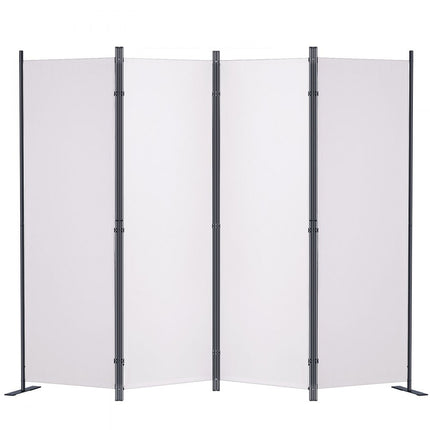 VEVOR kamerscherm 4 panelen opvouwbaar privacyscherm 99" x 12" x 63" wit