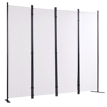 VEVOR kamerscherm 4 panelen opvouwbaar privacyscherm 99" x 12" x 63" wit
