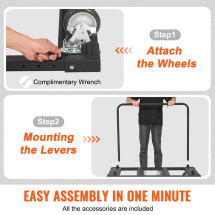 VEVOR paneelwagen 816kg draagvermogen paneeltransportwagen SPCC paneeltransporter met universele wielen transporthulp paneelroller platformwagen heavy duty wagen 1150 x 740 x 995 mm
