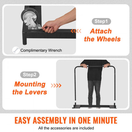 VEVOR gipsplaatwagen, 1500 pond paneelwagen met 36,02" x 24,02" dek en 5" zwenkwielen, zware gipsplaatwagen, behandeling van wandpanelen, gipsplaten, hout, voor garage, thuis