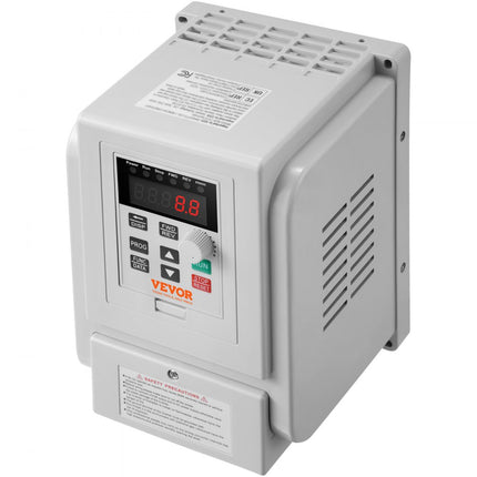 VEVOR 2,2kW 10A 3HP frequentieomvormer VFD AC 220-240V frequentieregelaar snelheidsregelaar frequentieomvormer omvormermotor VFD omvormer variabele frequentie driver inclusief 20cm besturingskabel