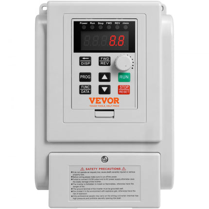 VEVOR 2,2kW 10A 3HP frequentieomvormer VFD AC 220-240V frequentieregelaar snelheidsregelaar frequentieomvormer omvormermotor VFD omvormer variabele frequentie driver inclusief 20cm besturingskabel