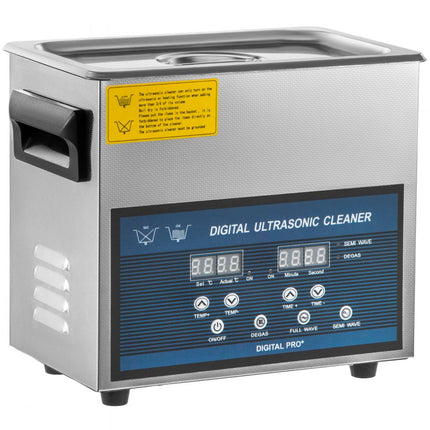 VEVOR Ultrasoon Reiniger Dual Frequentie 6L Ultrasone Reiniger met Heater voor Onderdelen Sieraden Lenzenvloeistof Ring Prothese Record