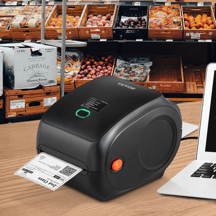 VEVOR Label Printer thermische labelprinter thermische printer labelprinter Bluetooth Usb 300DPI