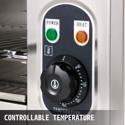 VEVOR Salamander Oven Salamander Grill 2000W Salamander Vleeskuikens 450x260 mm