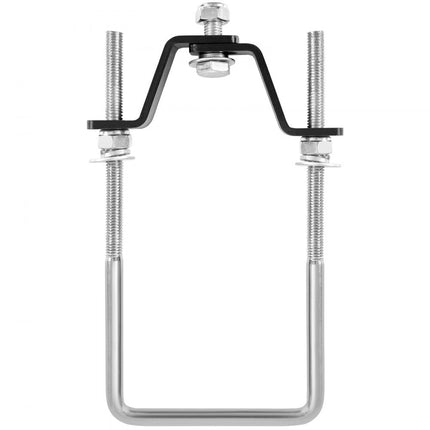 VEVOR reservewieldrager, U-bout, gegalvaniseerde reservewielbeugel, zijmontage met slot, 73 kg draagvermogen, 4 en 5 wielogen op 4", 4,5", 5" boutpatronen, voor trekhaak, scheepstrailer