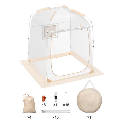 VEVOR Transparante Tent Gooitent Campingtent Bubble 1 Persoons 1,27x1,27x1,6m