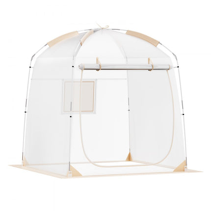 VEVOR transparante tent pop-up tent campingtent bubbel 12-15 personen 4,5x4,5x2,4m