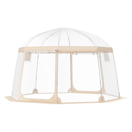 VEVOR pop-up paviljoen camping koepel bubble tent 8-10 personen 3,66x3,66x2,4m