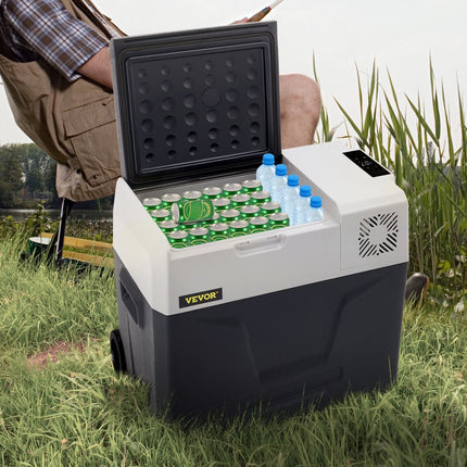 VEVOR Camping Koelkast Koelbox Koelkast Boot Auto Koelkast Compressor 50L 220V Auto Koelkast 22,4 x 14,5 x 21,2 inch Mini Koelkast Efficiënte Koeling