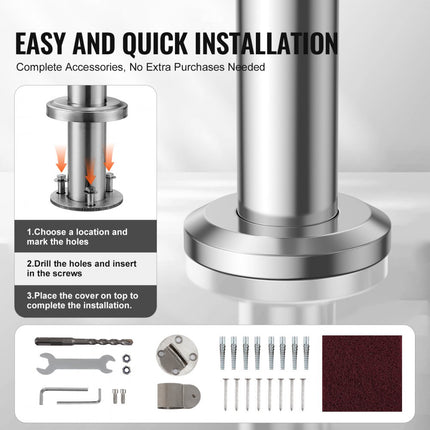 VEVOR 103cm leuning trapleuning entreeleuning buitentrap