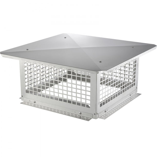 VEVOR Schoorsteenkap RVS 304 Schoorsteenkap 582x582x245mm Schoorsteenkap Vogelbescherming Regenkap Schoorsteenkap 2 Installatiemethode Schoorsteenkap compatibel met verschillende schoorsteentypes