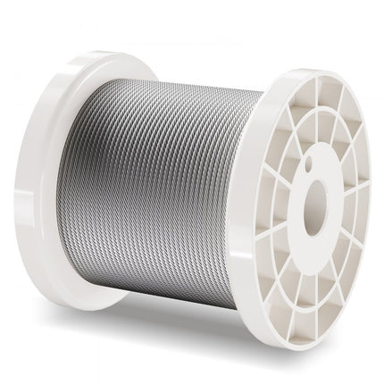 VEVOR staalkabel draadkabel draad 304 roestvrij staal Ф1.59mmx100.6m 2kN 7x7strands