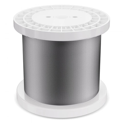 VEVOR staalkabel staaldraad roestvrij Ф3.18mmx305m 7.1kN 7x7 strengen