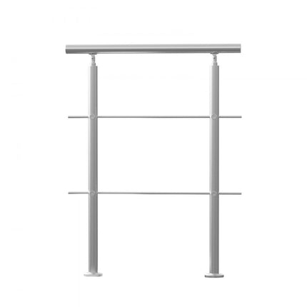 VEVOR railing RVS trapleuning leuning 2 dwarsbalken 800x104x1060mm