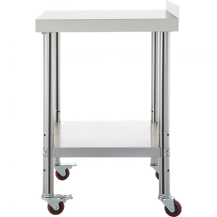VEVOR Rvs Tafel Werktafel Keuken 36x24x35 inch Rvs Keuken Werkbank 440lbs Heavy-duty Metalen Horeca Werktafel Voedselbereiding Keukentafel