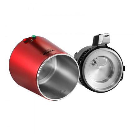 VEVOR waterdestilleerder, 4 l zuiver waterfilter voor thuiswerkblad, 750 W gedistilleerde watermaker, roestvrijstalen binnendestilleerder waterbereidingsmachine rood 1 l per uur
