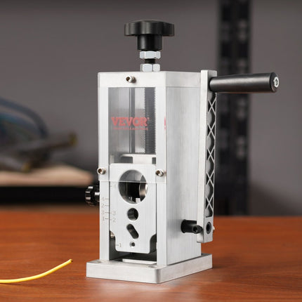 VEVOR kabelstripmachine 1,5-38mm kabelstripmachine handmatige of booraangedreven kabelstripmachine 130x130x300mm Ideaal voor het strippen van gecoate monofilament meeraderige kabels