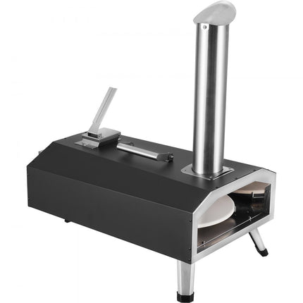 VEVOR 12" Outdoor Pizza Oven Draagbare Pellet/Gas Pizza Oven Opvouwbaar voor Camping