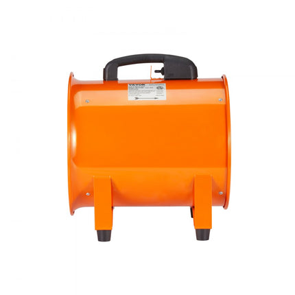 VEVOR bouwventilator 145W AC-motor bouwventilator 2900 rpm bouwventilator blower 481 L/s (1020 CFM) axiaalventilator met 8m slang axiaalventilator 79 dB geluidsniveau industriële ventilator