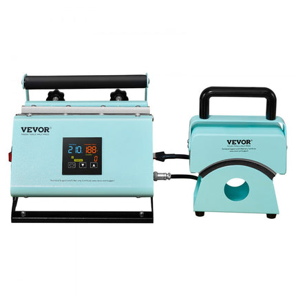 VEVOR 2 in 1 hittepers mok hoed hittemachine hoedenpers 155x80mm