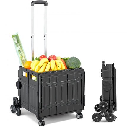 VEVOR trapklimmer 53L steekwagen transportwagen trapklimmer stapelwagen aluminium