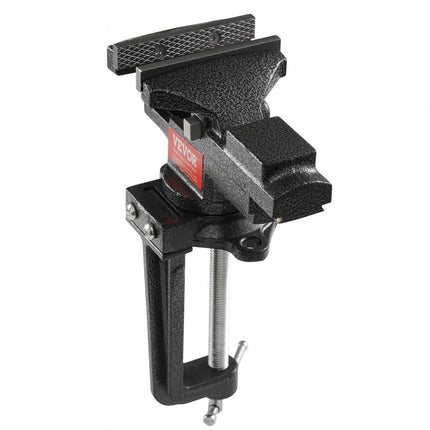 VEVOR bankschroef 56 mm klembaar voor werkbank tafelbankschroef gietijzeren gepoedercoate werkbankbankschroef 2-in-1 bankschroef 7KN klemkracht parallelle bankschroef fijnmechanische bankschroef