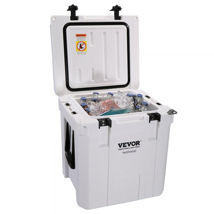 VEVOR passieve koelbox ijsbox 36,34 L, geïsoleerde koelbox camping thermische box 30-35 blikjes, camping box koelkast met flesopener, isolatiekoelbox draagbaar, ijskistkoeler multifunctioneel
