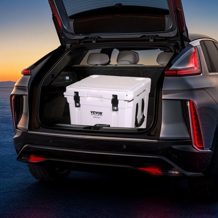 VEVOR passieve koelbox ijsbox 49,55 L, geïsoleerde koelbox camping thermische box 40-45 blikjes, camping box koelkast met flesopener, isolatiekoelbox draagbaar, ijskistkoeler multifunctioneel