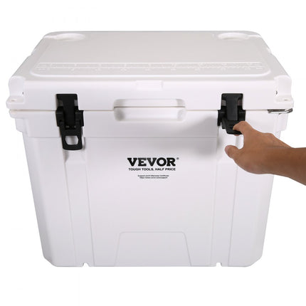VEVOR passieve koelbox ijsbox 49,55 L, geïsoleerde koelbox camping thermische box 40-45 blikjes, camping box koelkast met flesopener, isolatiekoelbox draagbaar, ijskistkoeler multifunctioneel