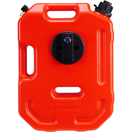 VEVOR-benzinekan, brandstoftank van 2,64 gallon/10 liter met uitloop en afsluitbare houder, benzineopslagcontainer, automatische uitschakelfunctie en instelbaar debiet, compatibel