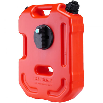 VEVOR-benzinekan, brandstoftank van 2,64 gallon/10 liter met uitloop en afsluitbare houder, benzineopslagcontainer, automatische uitschakelfunctie en instelbaar debiet, compatibel