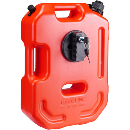 VEVOR-benzinekan, brandstoftank van 2,64 gallon/10 liter met uitloop en afsluitbare houder, benzineopslagcontainer, automatische uitschakelfunctie en instelbaar debiet, compatibel