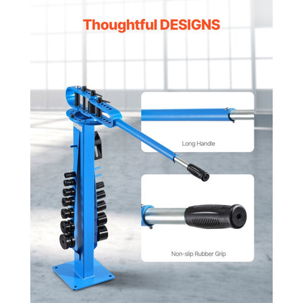 VEVOR Handmatige pijpenbuiger Max 50,8 mm pijpbuiggereedschap met 14 buigmatrijzen