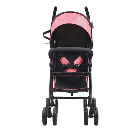 VEVOR kinderwagen kinderbuggy reisbuggy verstelbare rugleuning zwart/roze