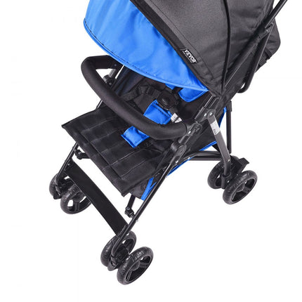 VEVOR kinderwagen kinderbuggy reisbuggy verstelbare rugleuning zwart/blauw