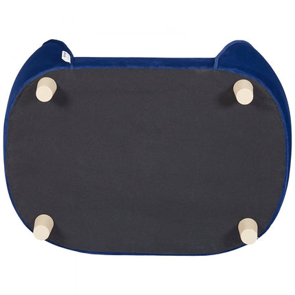 VEVOR hondenbank, hondenbank voor middelgrote honden en katten, zachte fluwelen hondenslaapbank, 37 kg zware kattenbank, hondenbed, huisdierbed donkerblauw