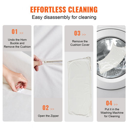 VEVOR Hondenbank, hondenbank voor grote honden en katten, zachte fluwelen hondenslaapbank, 50 kg zware kattenbank, hondenbed, huisdierbed, wit