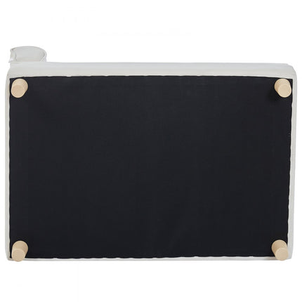 VEVOR Hondenbank, hondenbank voor grote honden en katten, zachte fluwelen hondenslaapbank, 50 kg zware kattenbank, hondenbed, huisdierbed, wit