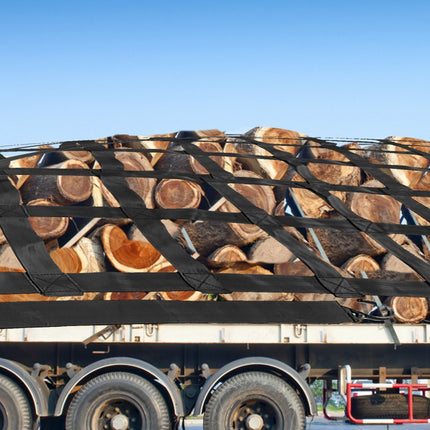 VEVOR 3,5' x 4,1' bagagenet 1100 pond capaciteit vrachtwagenbed bagagenet zware vrachtnetten voor pick-ups met S-haken