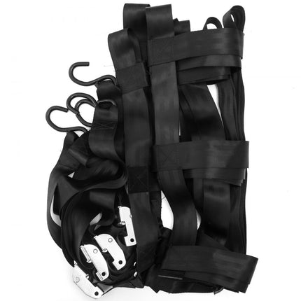 VEVOR 3,5' x 4,1' bagagenet 1100 pond capaciteit vrachtwagenbed bagagenet zware vrachtnetten voor pick-ups met S-haken