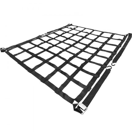 VEVOR 3,5' x 4,1' bagagenet 1100 pond capaciteit vrachtwagenbed bagagenet zware vrachtnetten voor pick-ups met S-haken