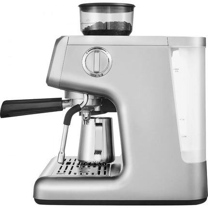 VEVOR espressomachine met molen, 15 bar halfautomatische espressomachine met melkopschuimer, stoompijpje, afneembaar waterreservoir en manometer voor cappuccino, latte, machiato