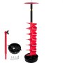 VEVOR ijsboor, ¦ 15 cm, nylon ijsboor, 99 cm lengte, handboor, boormachine met 30 cm verlengstang, grondboor met booradapter, bovenplaat en mesbeschermer voor ijsvissen, ijsgraven