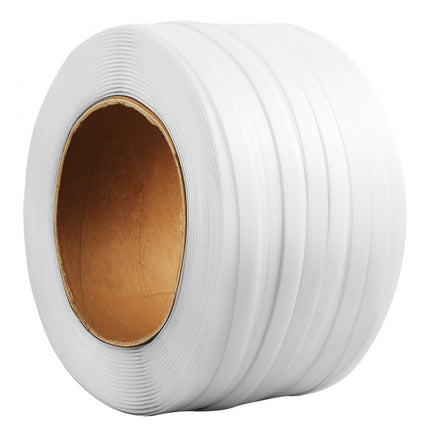 VEVOR omsnoeringsband geweven omsnoeringsband textielband 500m kraftband 800kg wit