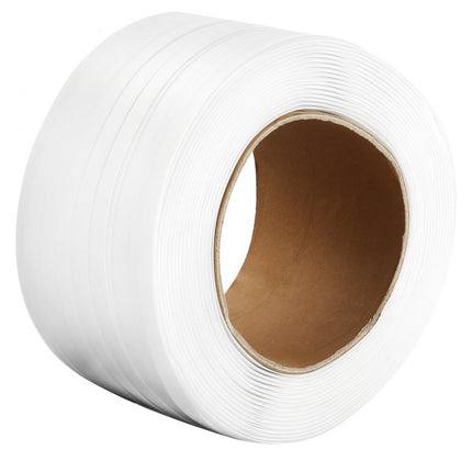 VEVOR omsnoeringsband geweven omsnoeringsband textielband 500m kraftband 800kg wit