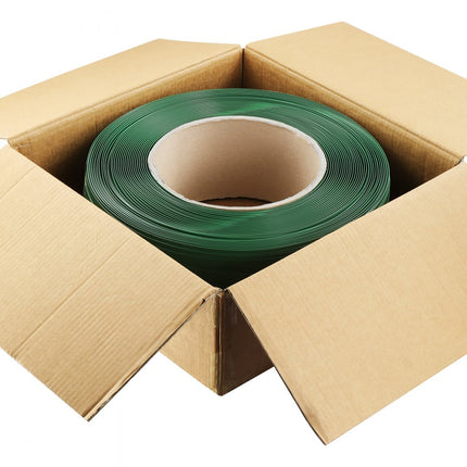 VEVOR omsnoeringstape verpakkingstape polyester-PET 15,9mm x 0,8mm x 1200m groen