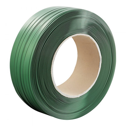 VEVOR omsnoeringstape verpakkingstape polyester-PET 15,9mm x 0,8mm x 1200m groen